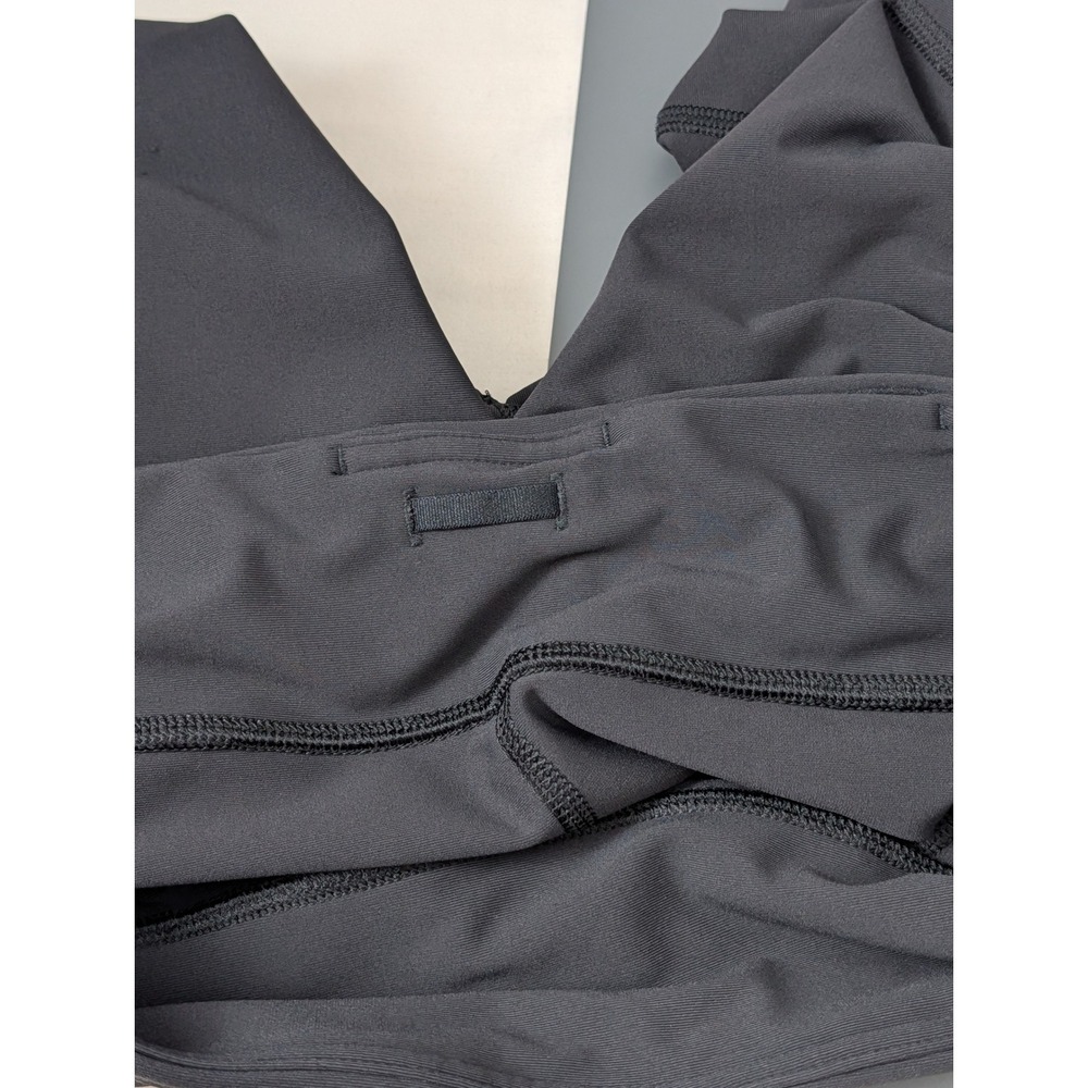 Lululemon Run Reflect Crop Black Reflective Running Leggings Zip Pocket Size 8 - Picture 16 of 16